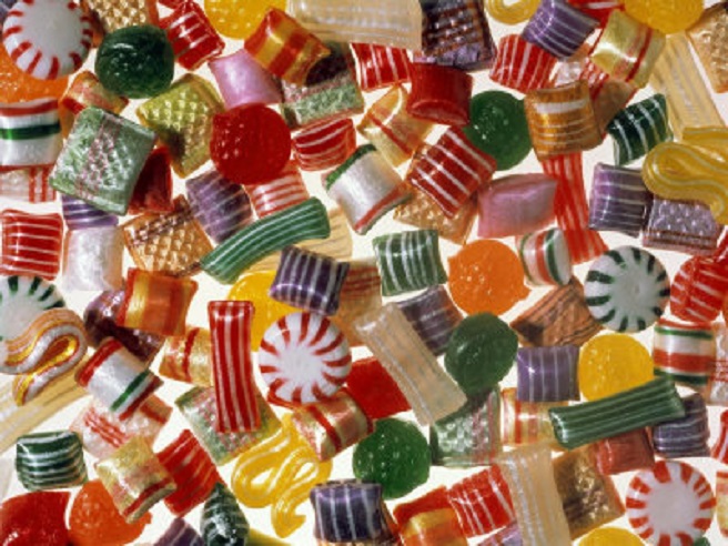 a beautiful assortment of hard candies